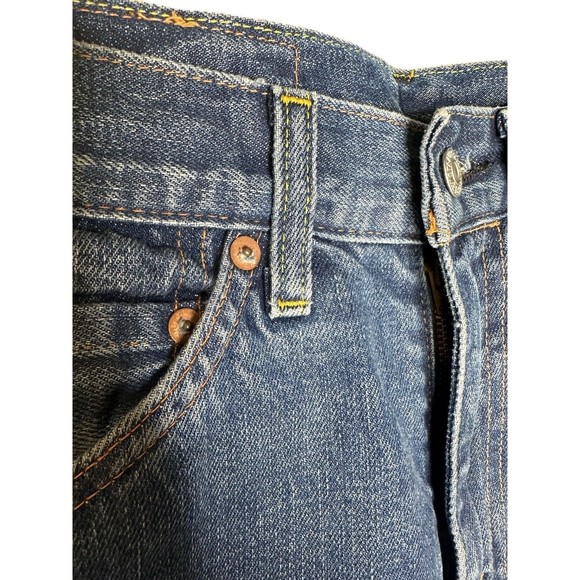 VTG Levi’s women’s 701 Straight Regular Blue Jeans 25" Waist Medium Dark - Picture 4 of 10